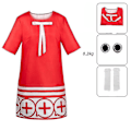 Miniatyrbillede 1 af 2: Carrrel Spy Game House Cos, Suit Ania Skirt, Blair Fergey red M