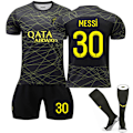 Pikkukuva 1 / 2: Uusi kausi 22-23 Paris vieraspaita, jalkapalloasut lapsille - Messi 30 XS