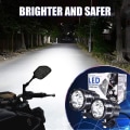Miniatyrbilde 4 av 5: Motorsykkel frontlykt LED Ekstralys, 40w Rund LED Front Motorsykkel frontlykt Tåkelys Projektor LED Frontlykt Ekstra Frontlykt 12v 24v