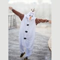 Miniatyrbillede 4 af 5: Olaf Onesie Pyjamas Cosplay Kostume til Mænd og Kvinder Heldragt Natdragt W L