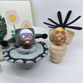 Miniatyrbillede 8 af 9: Mand Plys Legetøj Skibidi Dukke Skibidi Toilet Plys Legetøj