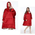 Miniatyrbilde 2 av 2: Pars heimeklede fortykka varm kald ekte hettepyjamas deep red