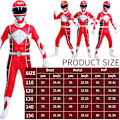 Miniatyrbild 3 av 8: Team cosplay jumpsuit för barn Red size-140