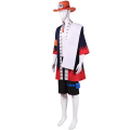 Pikkukuva 3 / 5: One Piece Portgas D Ace Cosplay-asu Aikuisille Anime Kimono Set W Only Costume One Size