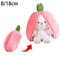 Miniatyrbilde 1 av 6: 18-35CM Kanin Plysjleke Kosedyr Dukke Plysjgulrot -1 strawberry onesize