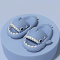Miniatyrbild 3 av 3: Shark Tofflor Halkfria dusch Badrumstofflor Mjuka sommarsandaler för flickor och pojkar New_h Xianning blue 26 27