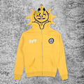 Miniatyrbillede 2 af 2: Gotisk Punk Sweatshirt Streetwear Print Langærmede Luvtrøjer Casual Zipper Jakke Hættetrøjer Y2k Skull Unisex Cardigan - I M