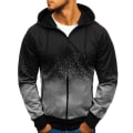 Miniatyrbillede 1 af 4: Herre langærmet jakke med lynlås Hoodie skjorte Toppe W Grey 2XL