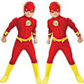 Pikkukuva 1 / 3: Lasten Flash Cosplay -asu, lasten Cosplay -sukkahousut S