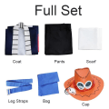 Pikkukuva 5 / 5: One Piece Portgas D Ace Cosplay-asu Aikuisille Anime Kimono Set W Only Costume M