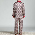 Miniatyrbild 4 av 7: Herr Pyjamas Set T-shirt ounge Bottoms Byxor Nattkläder kostym Pjs Claret L
