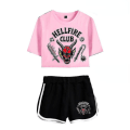 Miniatyrbillede 1 af 2: Stranger Things Sæson 4 Hellfire Club Crop Shorts Z Color 5 L