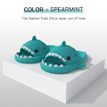 Miniatyrbild 2 av 2: Shark Tofflor Halkfria duschtofflor Badrumstofflor Mjuka sommarsandaler för flickor och pojkar Nyhet - MintGreen 40-41