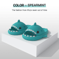 Miniatyrbilde 2 av 2: Shark Tofflor - Halkfria duschtofflor - Badrumstofflor - Mjuka sommarsandaler för flickor och pojkar - Nyhet MintGreen 40-41