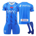 Miniatyrbillede 1 af 2: 23-24 Saudi League Riyadh New Moon trøje Hjemme Blå Neymar nr 10 fodboldtrøje V no number 22