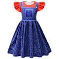 Pikkukuva 2 / 5: Lasten tytöt Prinsessa Peach & Super Bros lyhyt mekko Kesä Fancy Cosplay puku Red 7-8 Years
