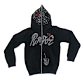 Miniatyrbilde 1 av 2: Y2K Full Zip Up Hoodie Herre Høst Vinter Gothic Genser Style 11 M