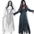 Pikkukuva 1 / 5: Naisten aavemorsian Halloween Cosplay -asu Finklänning white M