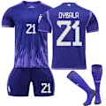 Miniatyrbillede 1 af 5: Barn / voksen 22 23 fodbold-VM Argentina Set W dybala-21 #16