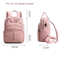 Miniatyrbild 3 av 7: Laptop Ryggsäckar USB Laddning Bagpack Reseryggsäck Skolväska V light bule