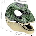 Pikkukuva 2 / 8: BestAlice Dino Mask Moving Jaw, Dinosaur Mask Huvudbonader, Jurassic Movable Dinosaur Head Toys Velociraptor Mask Halloween Green 23 x 15 x 13 cm/9 x 5 x 6 inch