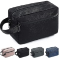Miniatyrbillede 1 af 5: Rejser Herr Toilettaske Kvinder Kosmetisk Necessaire Case Vandtæt Dame Sminkväska Beauty Wash Pouch Håndtaske-e W Style 1-Black