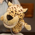 Pikkukuva 1 / 5: Eläin käsi sormi tarina nukke Kawaii pehmolelu pedagoginen vauva Leijona Elefantti Kanin Apina Kiraffi pehmeät lelut Täytetty nukke V Leopard