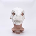 Pikkukuva 8 / 8: BestAlice Dino Mask Moving Jaw, Dinosaur Mask Huvudbonader, Jurassic Movable Dinosaur Head Toys Velociraptor Mask Halloween White 23 x 15 x 13 cm/9 x 5 x 6 inch