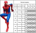 Marvel Spider-Man Cosplay Klær Superhelt Barn Jumpsuit W Red 9-11 Years
