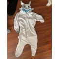 Miniatyrbild 2 av 2: Tandlös drake Vit Svart Onesie Vuxen unisex flanellpyjamas Anime Cosplay Träna din natt Fury Sovkläder V Yz White XL  176*185cm