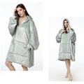 Miniatyrbilde 2 av 2: Pars heimeklede fortykka varm kald ekte hettepyjamas V gray