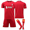 Pikkukuva 1 / 2: 22/23 Liverpool Hem Salah Mane Barn Pojkar Vuxen Fotbollströja Träningsdräkter Without Number Kids 18