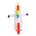 Miniatyrbild 3 av 8: Uppblåsbar Unicorn kostym för vuxna, Halloween V White