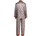 Miniatyrbild 7 av 7: Herr Pyjamas Set T-shirt Lounge Bottoms Byxor Nattkläder kostym Pjs Claret 3XL