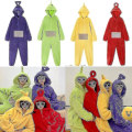 Miniatyrbillede 1 af 4: Anime Teletubbies Kostume Voksen Jul Pyjamas Overalls Jumpsuit Green S