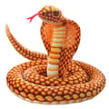 Miniatyrbilde 3 av 5: 2,4 m Cobra plysj orm leketøy orm Cobra orm plysj leketøy stor konge Cobra plysj orm orm[HK] V Rose red