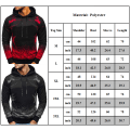 Miniatyrbilde 3 av 3: Herre langærmede hættetrøjer Gradient Sweater Jumper Pullover Topper W Grey 2XL
