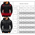 Miniatyrbillede 3 af 3: Herre langærmede hættetrøjer Gradient Sweater Jumper Pullover Toppar W Grey 2XL