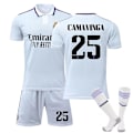 Pikkukuva 1 / 2: 22/23 Uusi kausi Real Madridin jalkapallopaita lapsille -1 CAMAVINGA 25 M