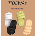 Miniatyrbillede 5 af 5: Nyhed Big Foot Slides Anti-halk nudletofflor Tyk sål Blød Beach Slides Brusersko Green EUR 38-39