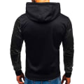 Miniatyrbillede 2 af 3: Herre langærmede hættetrøjer Gradient Sweater Jumper Pullover Toppe W Grey XL