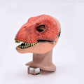 Pikkukuva 8 / 8: BestAlice Dino Mask Moving Jaw, Dinosaur Mask Huvudbonader, Jurassic Movable Dinosaur Head Toys Velociraptor Mask Halloween Brown 23 x 15 x 13 cm/9 x 5 x 6 inch