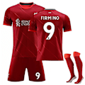 Miniatyrbillede 1 af 2: 21/22 Liverpool Hjem alah Fodboldtrøjer træningsdragter FIRMINO NO.9 S