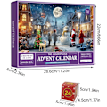 Miniatyrbillede 2 af 7: Julepuslespil, 1008 stk julekalender, puslespil, 24 dages juleferiepuslespil A Ty