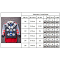 Miniatyrbilde 3 av 3: Superhelt Gutter Jakke Kappa Hoodie Langarmet Vinter Yttertøy W Captain America 150cm