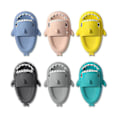 Miniatyrbild 1 av 3: Shark Tofflor Halkfria dusch Badrumstofflor Mjuka sommarsandaler för flickor och pojkar New_h Xianning grey 40 41