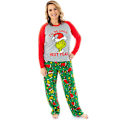 Miniatyrbillede 3 af 6: Jul Familiejul Pyjamas Matchande O-hals Jul Toppar Byxor Soveklæder mom xl