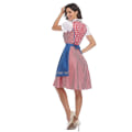 Miniatyrbillede 4 af 5: Kvinders Oktoberfest Ølpige Kostume Bayersk Traditionel Dirndl Kjole W Blue S