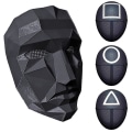 Miniatyrbilde 2 av 3: Squid Game Mask / Ansiktsmaske - Cosplay V Black Circle