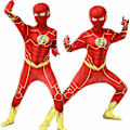 Pikkukuva 1 / 2: Flash Cosplay-dräkt för barnen Romper Halloween Party Set W 125-135cm